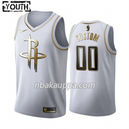 Houston Rockets Custom Nike 2019-2020 Valkoinen Golden Edition Pelipaidat Swingman - Lasten
